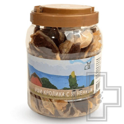 NORD FARM Уши кролика с ягненком для собак всех пород