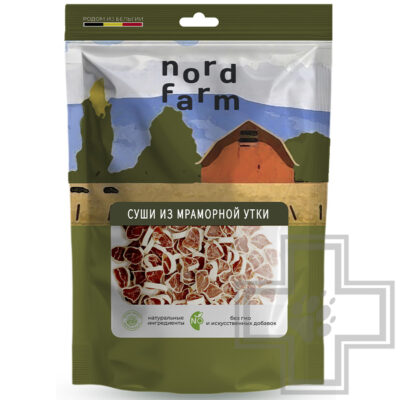NORD FARM Суши из мраморной утки для собак всех пород