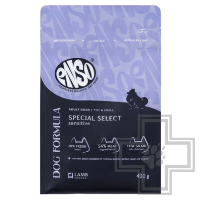 ENSO DF Special select Корм для взрослых собак мелких пород, с ягненком и томатом