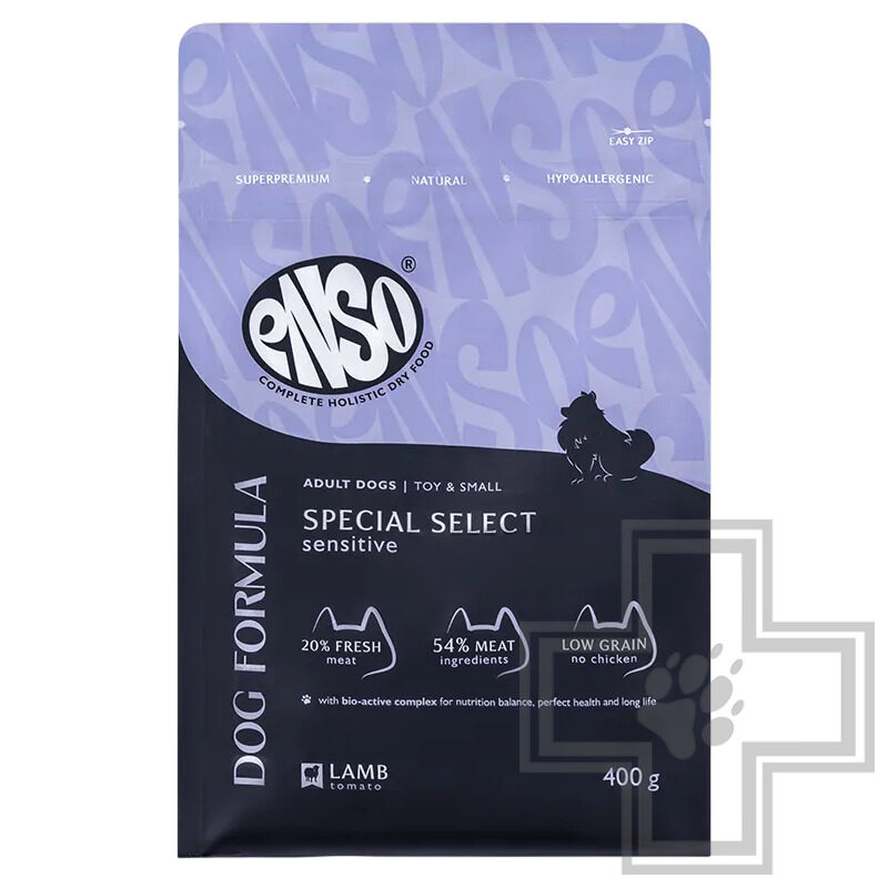 ENSO DF Special select Корм для взрослых собак мелких пород, с ягненком и томатом