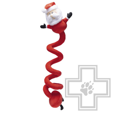 Beeztees Игрушка плюшевая "Санта спираль" для собак
