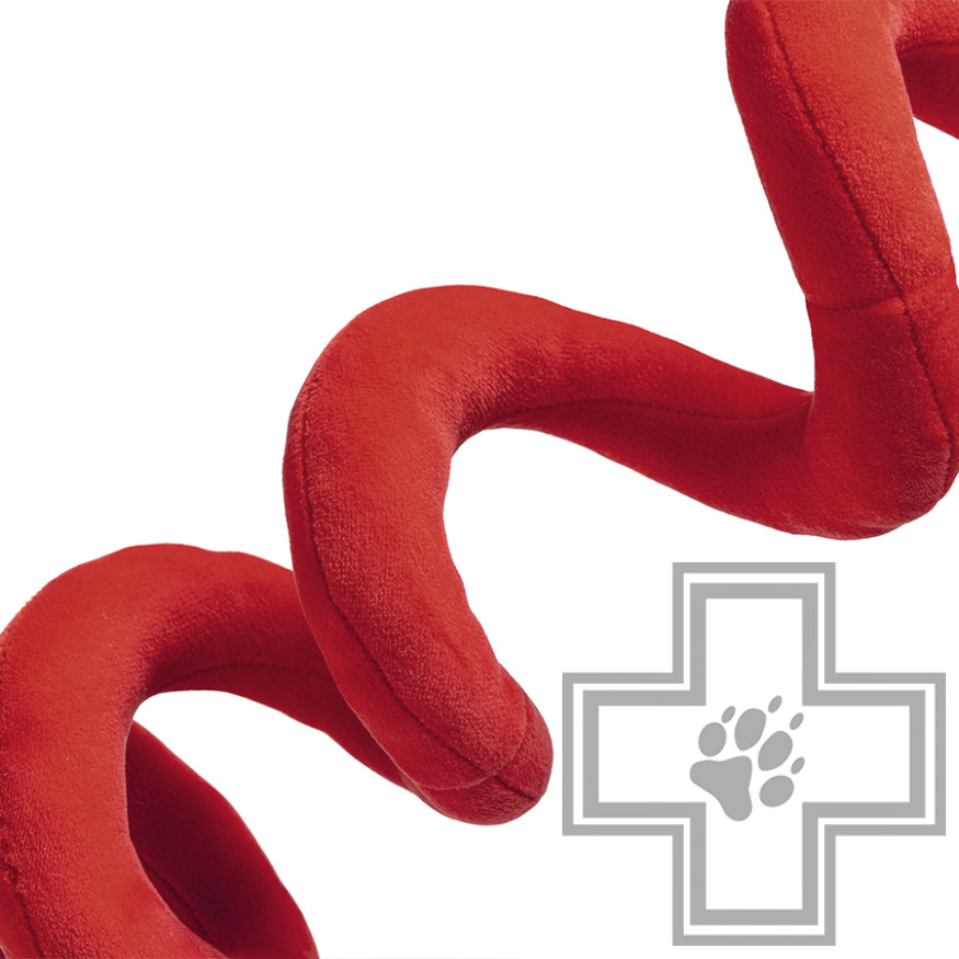 Beeztees Игрушка плюшевая "Санта спираль" для собак