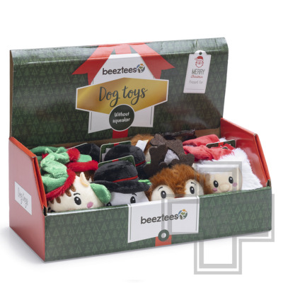 Beeztees Игрушка плюшевая "Фигурки рождественские" для собак, в ассортименте (цена за 1 игрушку)