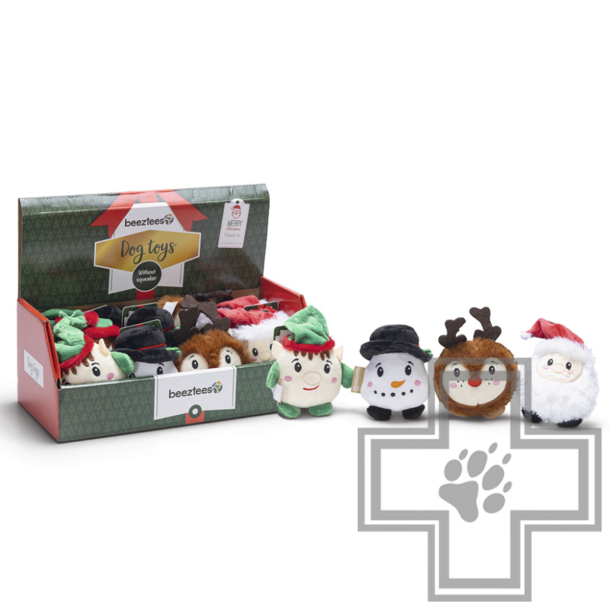 Beeztees Игрушка плюшевая "Фигурки рождественские" для собак, в ассортименте (цена за 1 игрушку)