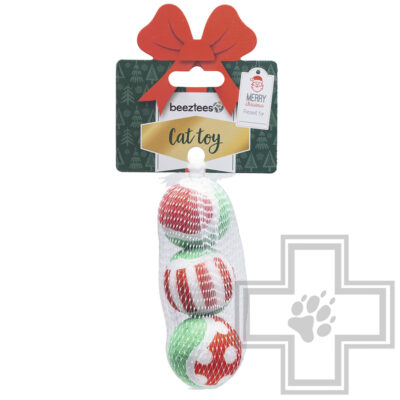 Beeztees Игрушка "Шарики Рождественские" для кошек