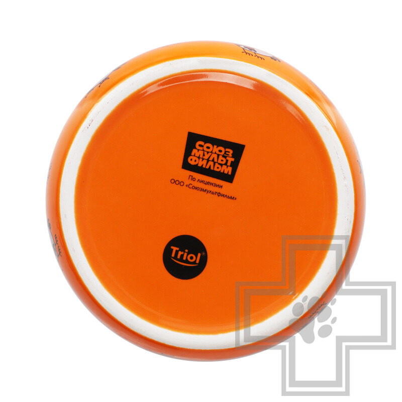 Triol СОЮЗМУЛЬТФИЛЬМ Миска керамическая "Рыжий кот" для животных Triol СОЮЗМУЛЬТФИЛЬМ Миска керамическая "Рыжий кот" для животных