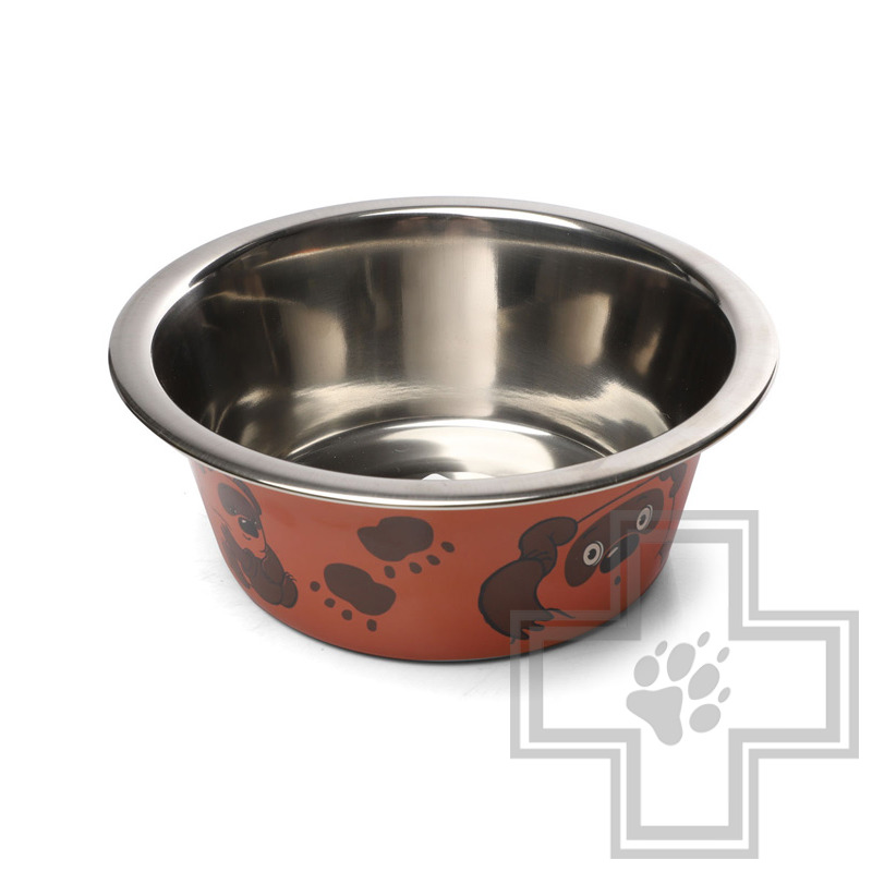 Triol СОЮЗМУЛЬТФИЛЬМ Миска металлическая двойная на подставке "Пожужжим"