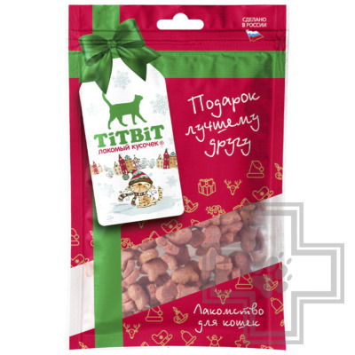 TiTBiT Лакомство "Крекер рыбки" для кошек (Новогодняя коллекция)