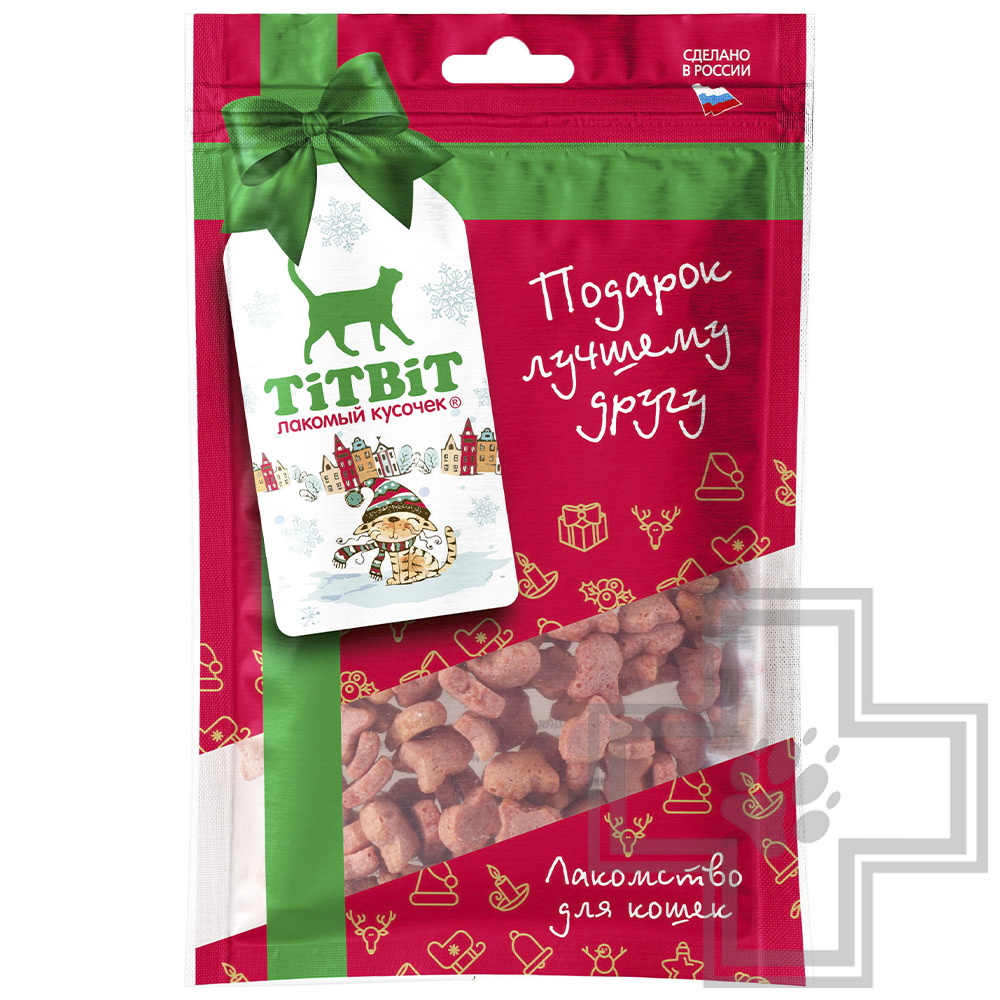 TiTBiT Лакомство "Крекер рыбки" для кошек (Новогодняя коллекция)