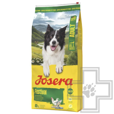 Josera Festival Adult Корм для взрослых привередливых собак, с птицей, лососем и рисом