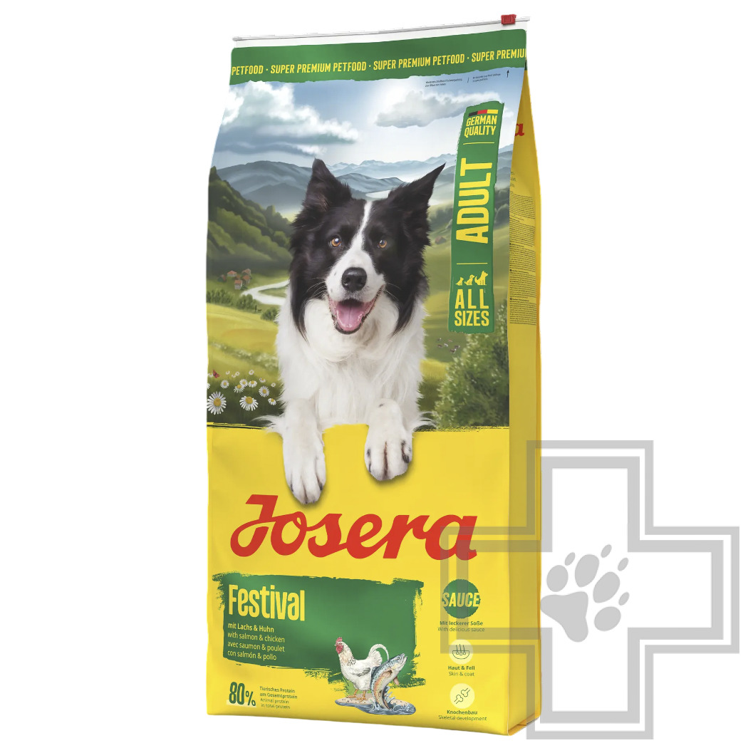 Josera Festival Adult Корм для взрослых привередливых собак, с птицей, лососем и рисом