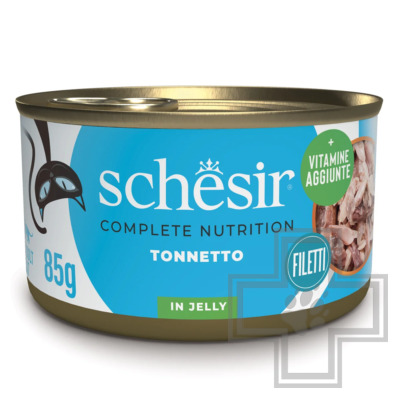 Schesir Complete Nutrition Консервы для взрослых кошек, с тунцом в желе