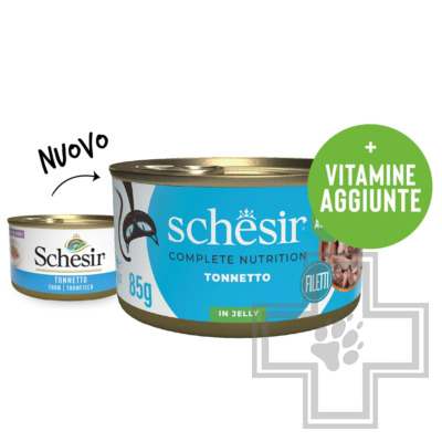 Schesir Complete Nutrition Консервы для взрослых кошек, с тунцом в желе