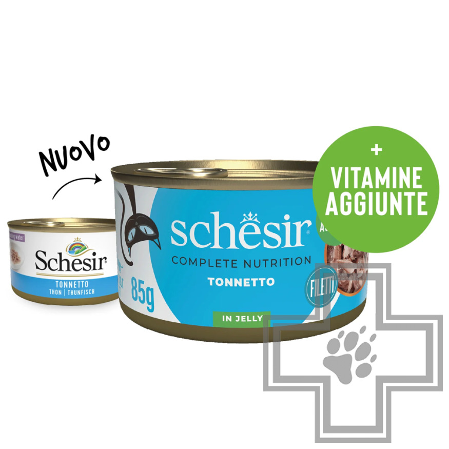 Schesir Complete Nutrition Консервы для взрослых кошек, с тунцом в желе