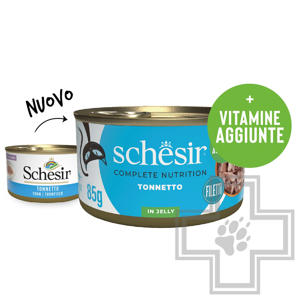 Schesir Complete Nutrition Консервы для взрослых кошек, с тунцом в желе
