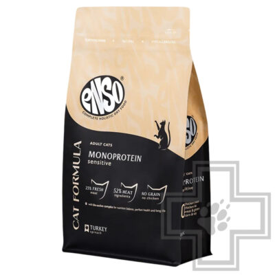 ENSO CF Monoprotein Корм для взрослых кошек с чувствительным пищеварением, с индейкой и шпинатом