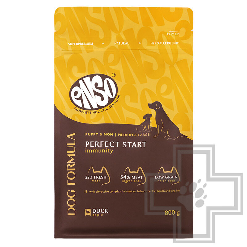 ENSO DF Perfect start Корм для щенков, беременных и кормящих собак средних и крупных пород, с уткой