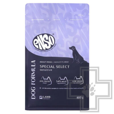 ENSO DF Special select Корм для взрослых собак средних и крупных пород, с ягненком и томатом