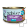 Schesir Grill Консервы беззерновые для взрослых кошек, со скумбрией, сардинами и кальмаром в соусе