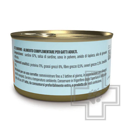 Schesir Grill Консервы беззерновые для взрослых кошек, паштет из сардин