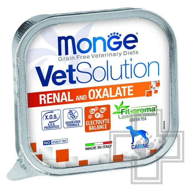 Monge VetSolution Renal and Oxalate Консервы-диета для собак с хронической почечной недостаточностью Monge VetSolution Renal and Oxalate Консервы-диета для собак с хронической почечной недостаточностью