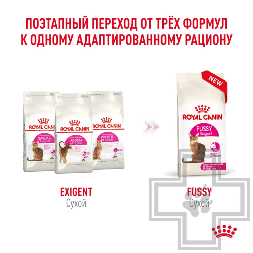 Royal Canin Fussy Exigent Корм для взрослых привередливых кошек