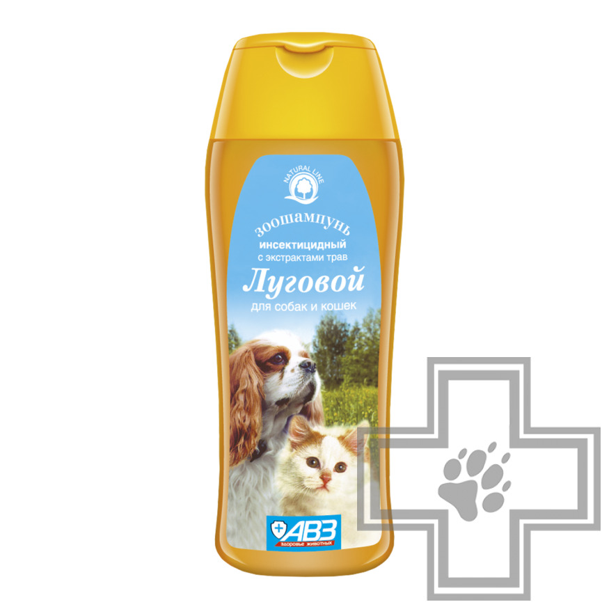 Зоошампунь Луговой для собак и кошек от блох и клещей