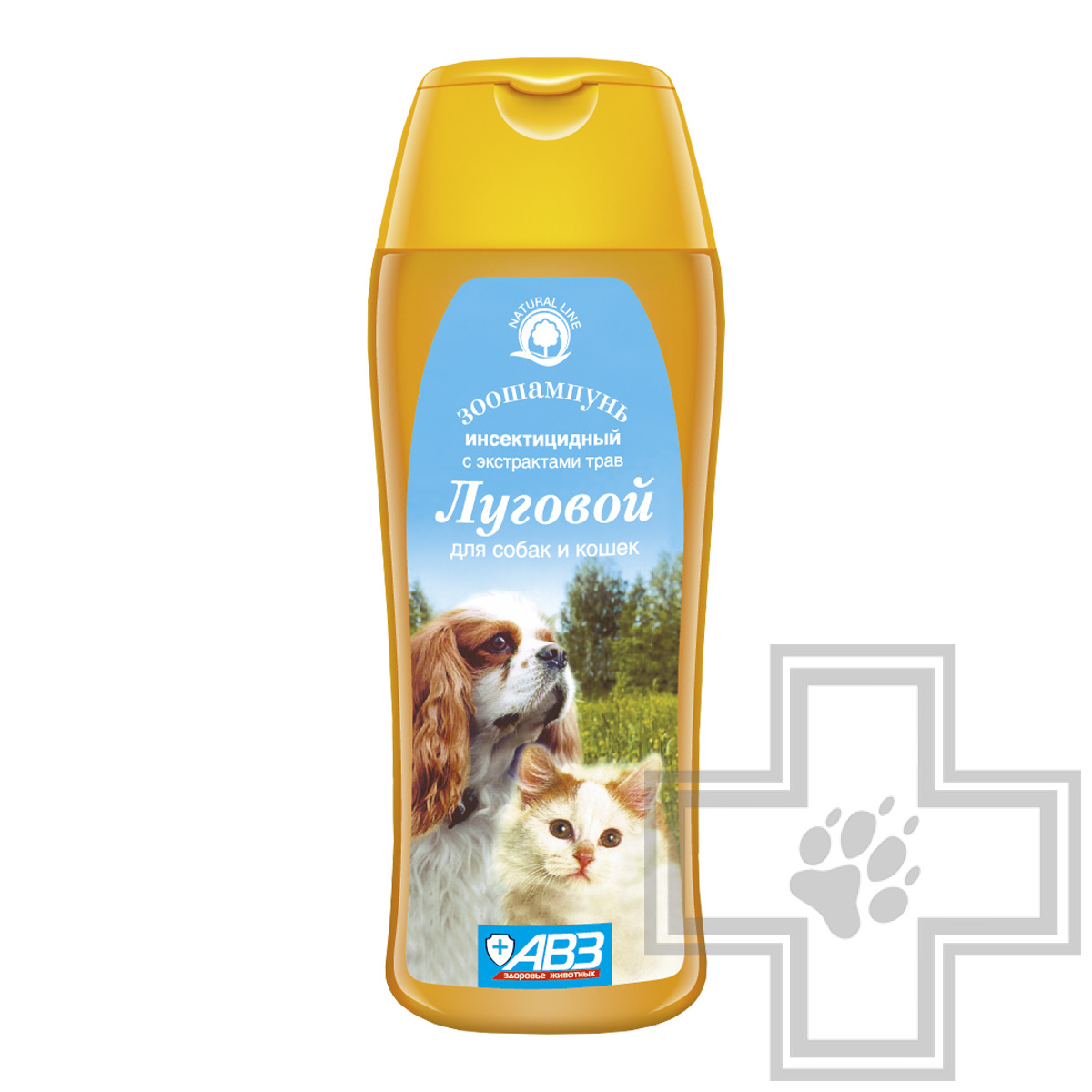 Зоошампунь Луговой для собак и кошек от блох и клещей
