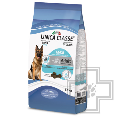 Unica Classe Maxi Корм для собак крупных пород для красоты шерсти и здоровья кожи, с тунцом