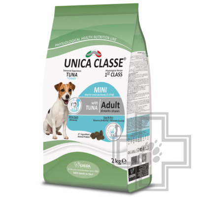 Unica Classe Adult Mini Sensitive Корм для взрослых собак мелких пород, с тунцом