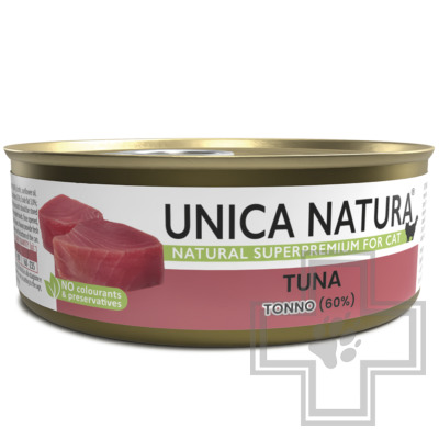 Unica Natura Консервы для взрослых кошек, с тунцом