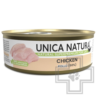Unica Natura Консервы для взрослых кошек, с курицей
