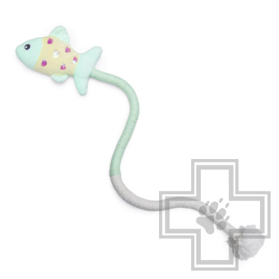 Beeztees Игрушка Рыбка на веревке «Рокси» для котят