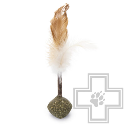 Beeztees Игрушка «Шарик кошачьей мяты + мататаби с перьями» для кошек