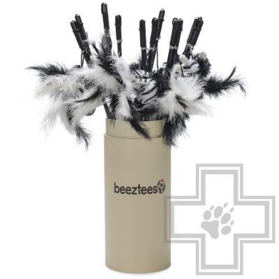 Beeztees Игрушка Удочка «Зебра с перьями» для кошек