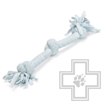 Beeztees Игрушка «Канат с тремя узлами» для щенков, голубая