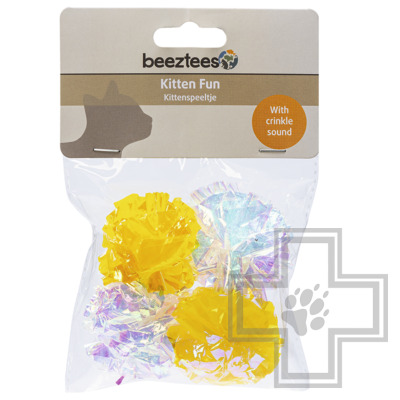 Beeztees Игрушка шуршащие шарики «Evy» для котят