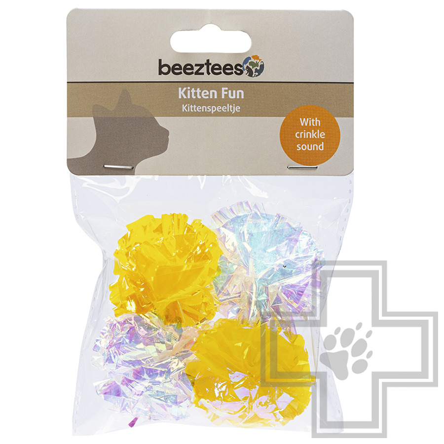 Beeztees Игрушка шуршащие шарики «Evy» для котят