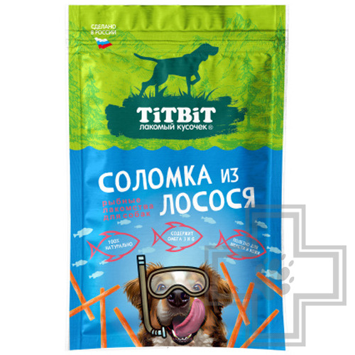 TiTBiT Лакомство "Соломка из лосося" для собак всех пород