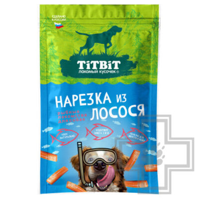 TiTBiT Лакомство "Нарезка из лосося" для собак всех пород