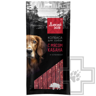 TiTBiT Колбаса "Дикий Зов" с мясом кабана и клюквой для собак всех пород