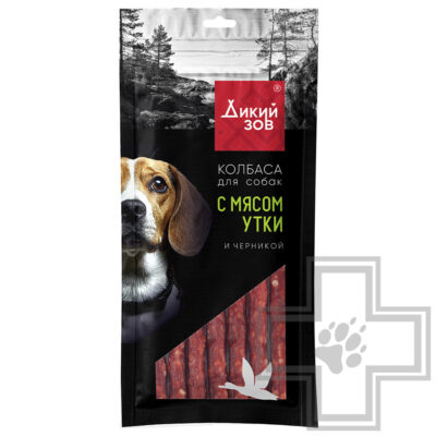 TiTBiT Колбаса "Дикий Зов" с мясом утки и черникой для собак всех пород