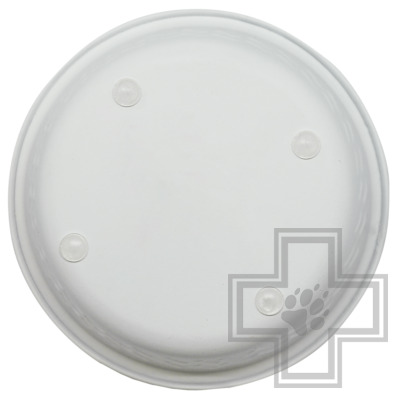 Уют Миска металлическая белая с тиснением для кошек и собак