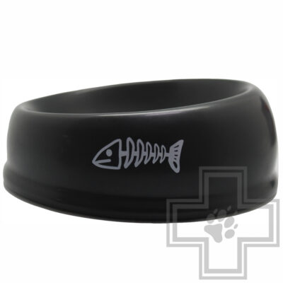 №1 Миска керамическая "Cat", черная