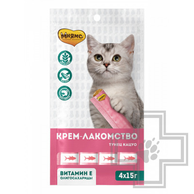 Мнямс Крем-лакомство для кошек, с тунцом Кацуо