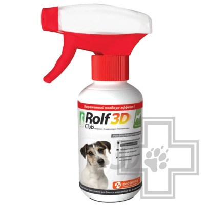 RolfClub 3D Спрей от блох и клещей для собак
