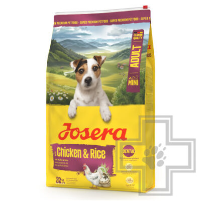 Josera Adult Mini 27/16 Корм для взрослых собак мелких пород, с курицей и рисом