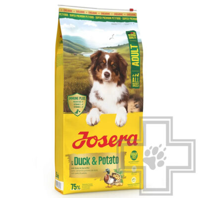 Josera Adult All Sizes 24/14 Корм беззерновой для взрослых собак всех пород, с уткой и картофелем