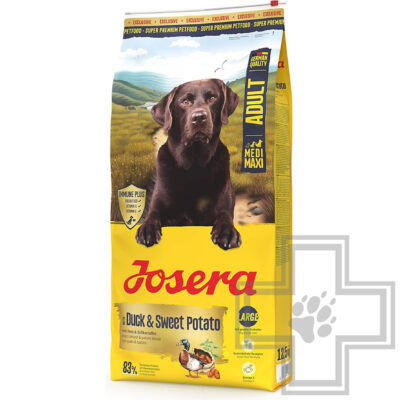 Josera Adult Medium/Maxi 26/15 Корм для взрослых собак средних и крупных пород, с уткой и бататом