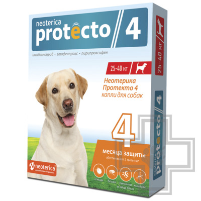 Неотерика Протекто 4 Капли на холку для собак средних и крупных пород
